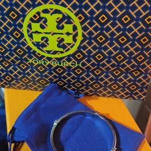Tory Burch Silver Bangle